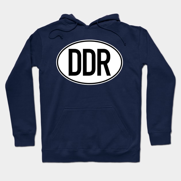 DDR license plate (two-tone) Hoodie by GetThatCar